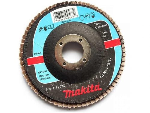 Makita lamellás csiszoló 125 mm P120, acélra és inoxra P-65202